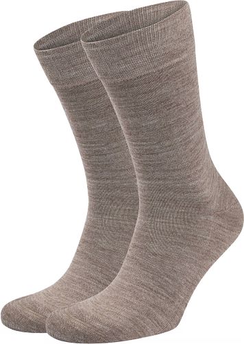 Suitable Merino Socks Taupe 2-Pack