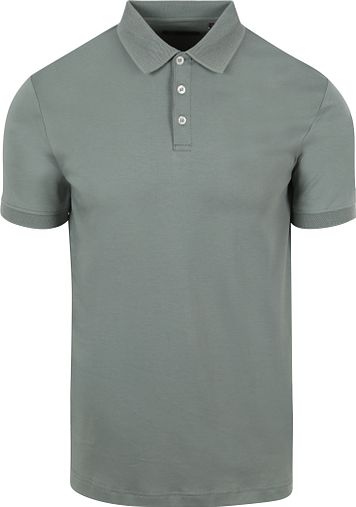 Suitable Flydende Poloshirt Grøn