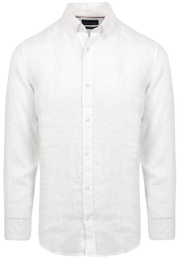 Suitable Hvidt Hørskjorte