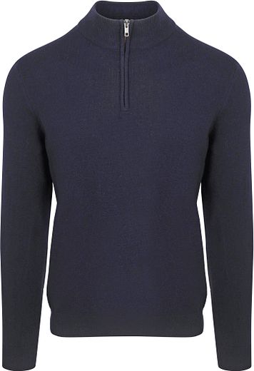 Steppin' Out Half Zip Pullover Merino Wool Navy