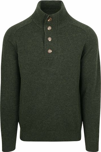 Steppin' Out Mocker Pullover Lambswool Green
