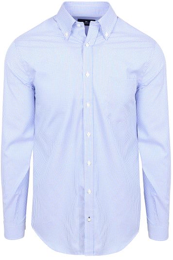 Steppin' Out Hemd Checks Blau Rosa