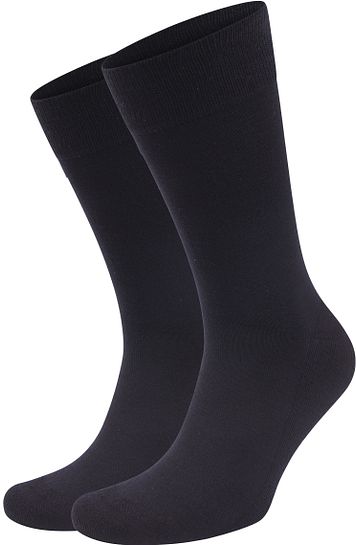 Suitable Chaussettes Mérinos Lot de 2 Bleu Marine
