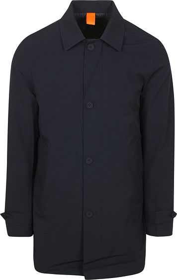 Suitable Pakkejakke Lang Tech Navy