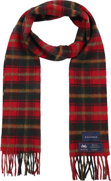 Passer Sjalternet I Mørke Marquiser Rødt Skøn Merinould