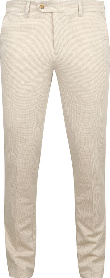 Suitable Das Pantalon Houndstooth Sand
