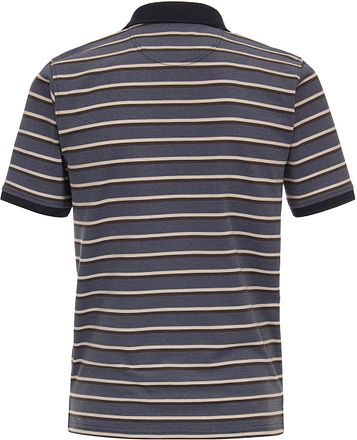 CASAMODA Polo Shirt Stripes Blue