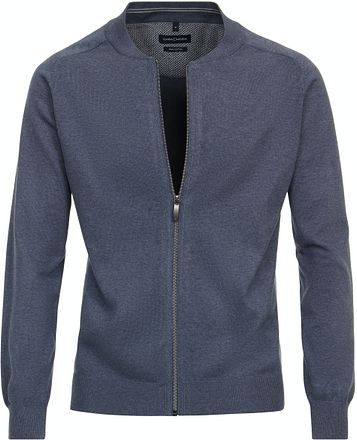 CASAMODA Pullover Zip Blue