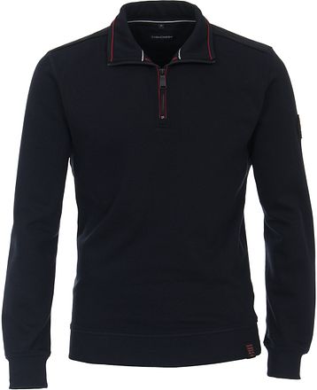 CASAMODA Half Zip Sweater Dunkelblau