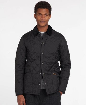 Barbour Heritage Liddesdale Quilted Jas Zwart