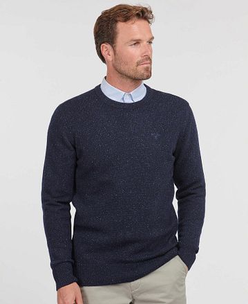 Barbour Tisbury Pullover Wolle Dunkelblau