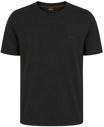 BOSS T-shirt Interlock Zwart
