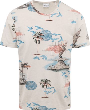No Excess T-Shirt Med Tryck I Isigt Cream