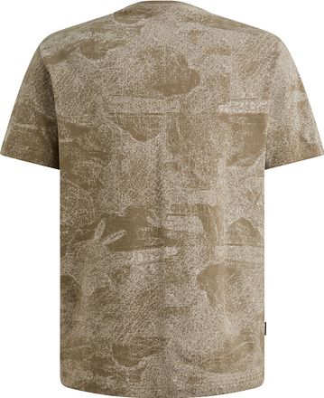 PME Legend T-Shirt Allover Print Dusky Green