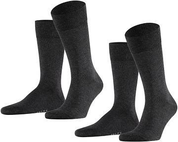 FALKE Happy Socks 2 pary antracytowy melanż Product
