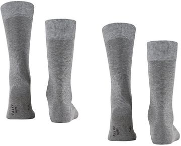 Falke Happy Socks 2 pares gris melange Product / Achterkant