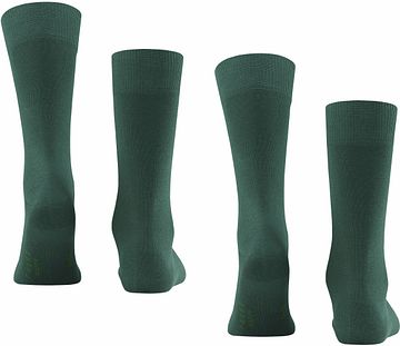 Falke Happy Socks 2-pack ciemnozielony Product / Achterkant