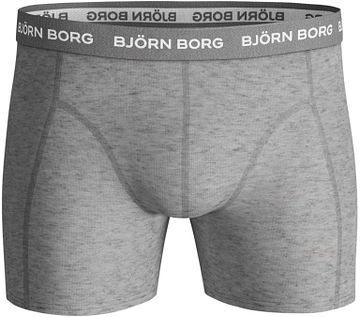 Björn Borg Cotton Stretch Boxers 3-Pack Black Grey Product / Detail