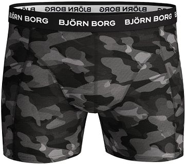 Björn Borg Cotton Stretch Boxers 3-Pack Black Grey Product / Detail