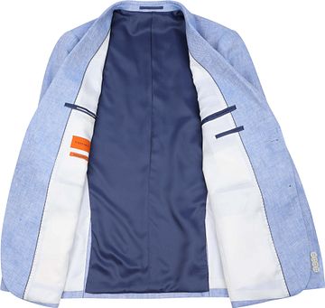 Suitable Blazer Linnen Panama Lichtblauw Product