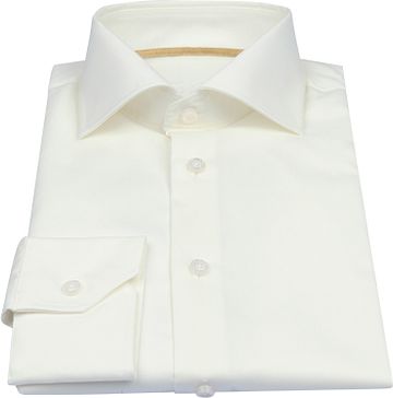 Ledub Chemise Coupe Slim de Marriage Blanc Cassé Product / Detail