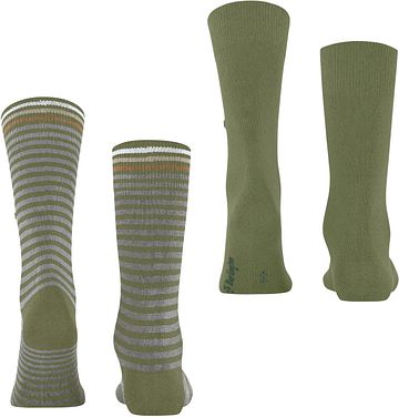Burlington Everyday Calcetines Green Pack De 2 Pares Product / Achterkant