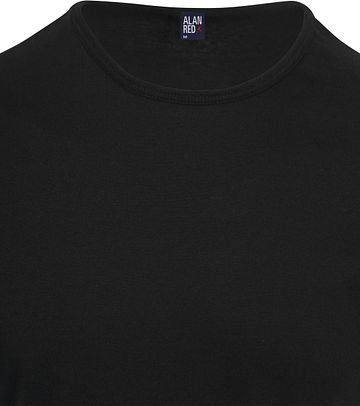 Alan Red Derby O-Hals T-Shirt Black (2Pack) Product / Detail