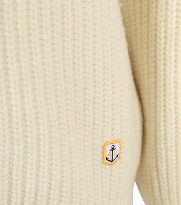 Armor-Lux Camionneur Half Zip Sweater Wool Ecru Product / Detail