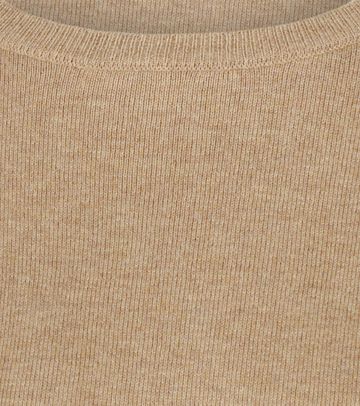 Steppin' Out Dam Rundhalströja Bomull Kashmir Beige Product / Detail