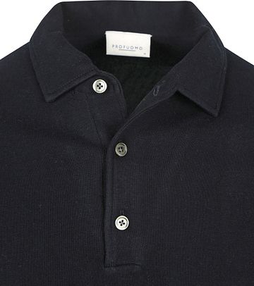 Profuomo Long Sleeve Polo Luxury Basic Navy Product / Detail