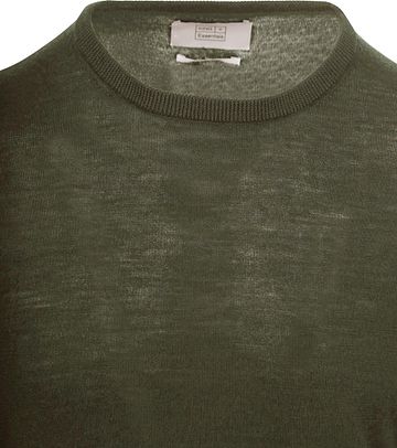 King Essentials The John Pullover Merino Army Groen Product / Detail