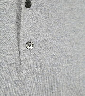 Profuomo Longsleeve Poloshirt Luxury Basic Grau Product / Detail