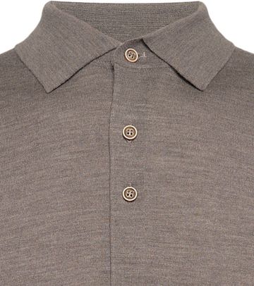 R2 Amsterdam Knitted Pull Shirt Merino Taupe Product / Detail