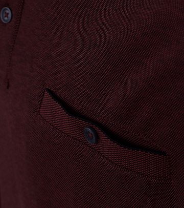 Casa Moda Poloshirt LS Bordeaux Red Product / Detail