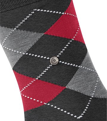 Skarpety Burlington Manchester w kratę szare 3096 Product / Detail
