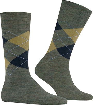 Burlington calcetines de lana Edinburgh verde jaspeado 7922 Product