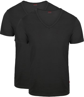Levi's T-shirt V-Neck Zwart 2Pack Product