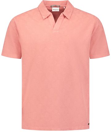 No Excess Jacquard Polo Shirt Riva Coral Product