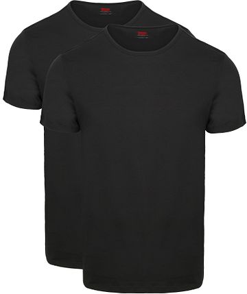Levi's T-shirt Solid Crew Zwart 2Pack Product