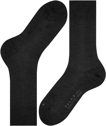 Calcetines Falke Sensitive Berlin de mezcla de lana en negro Product / Detail
