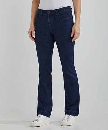 Steppin' Out Flared Jeans Femme Bleu Foncé Model / Voorkant