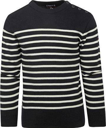Armor-Lux Paimpol Sweater Wool Stripes Navy Product