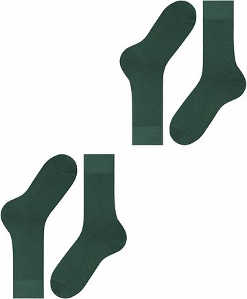 FALKE Happy Socks 2-Pack verde oscuro Product