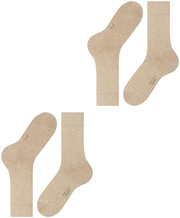 FALKE Happy Socks 2 paia beige mélange Product
