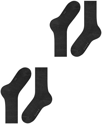 Falke Skarpety Swing 2-pack Antracyt Product