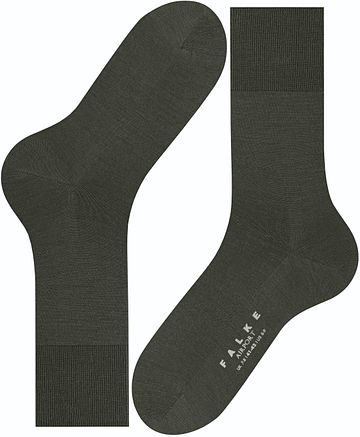 Calcetines Falke Airport en mezcla de lana 7155 verde oscuro Product