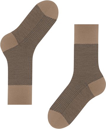 Falke Chaussette Airport Herringstripe Beige Product