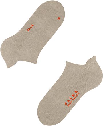 Falke Keep Warm Skarpetki Stopki Beige Product