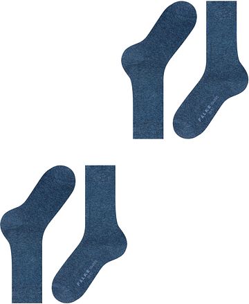 FALKE Swing Calze 2-Pack Blu scuro Product