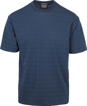 Scotch & Soda Strukturert T-skjorte Marineblå Product